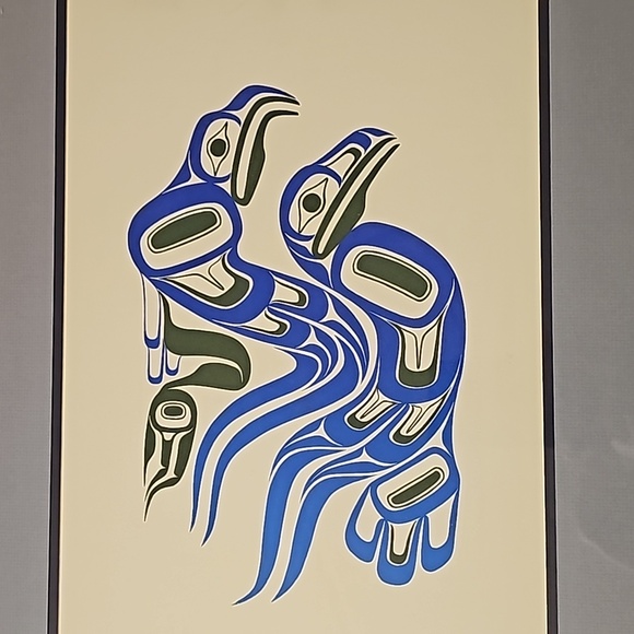 Framed Coastal Salish print - Picture 2 of 4